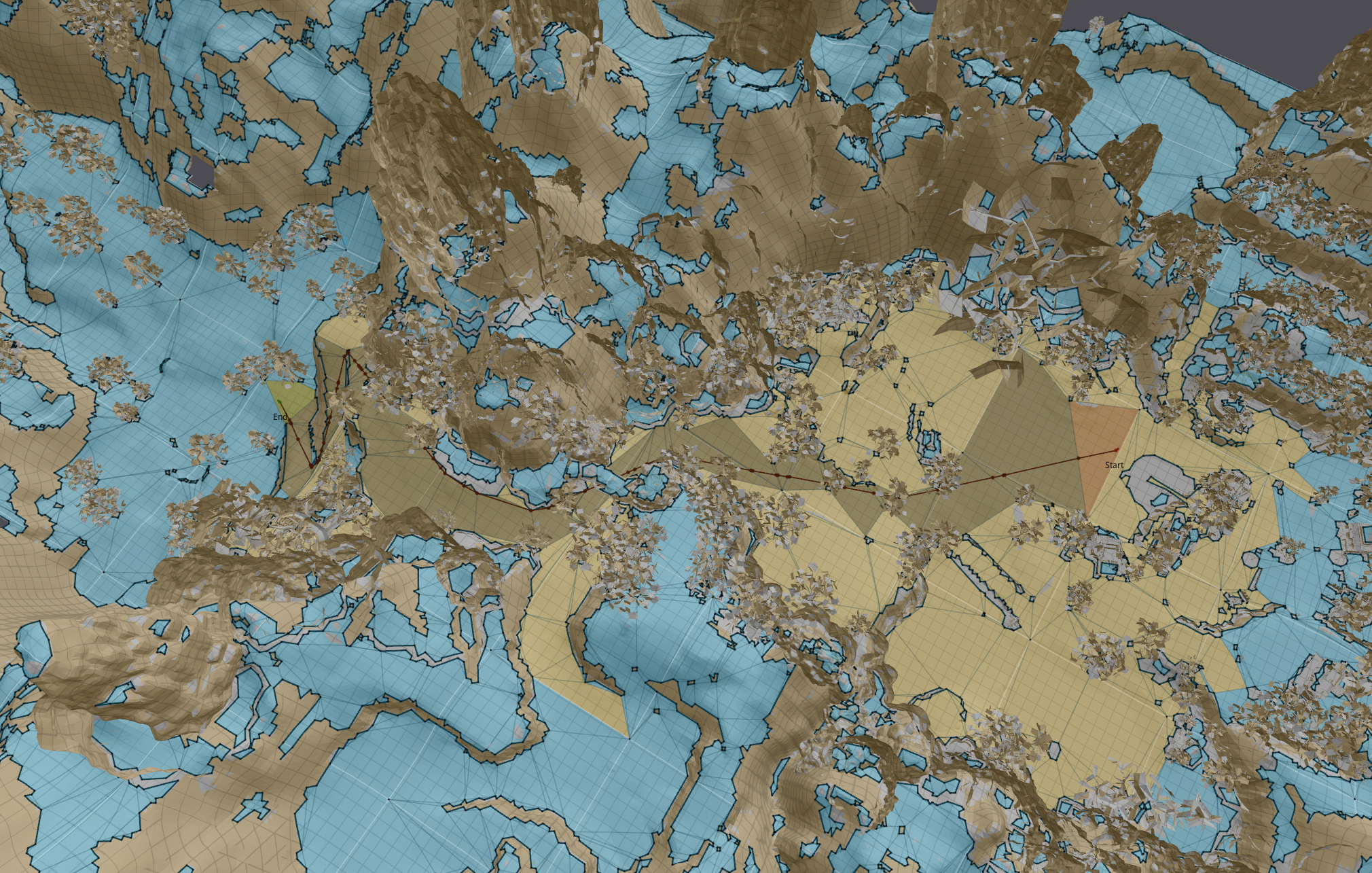 3D NavMesh Pathfinding